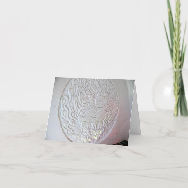 Cartão De Agradecimento Escultura de neve de Peacock, Hotel de Glace, Queb (Frente)