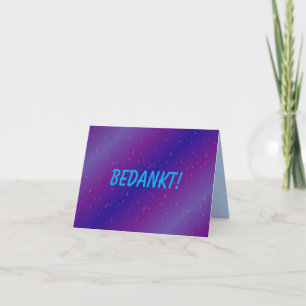 Cartão de Agradecimento Espacial Minimalista -