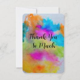 Cartão de agradecimento especial