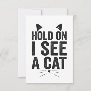Cartão De Agradecimento Espera, vejo um gato, um gato, um gato, um present