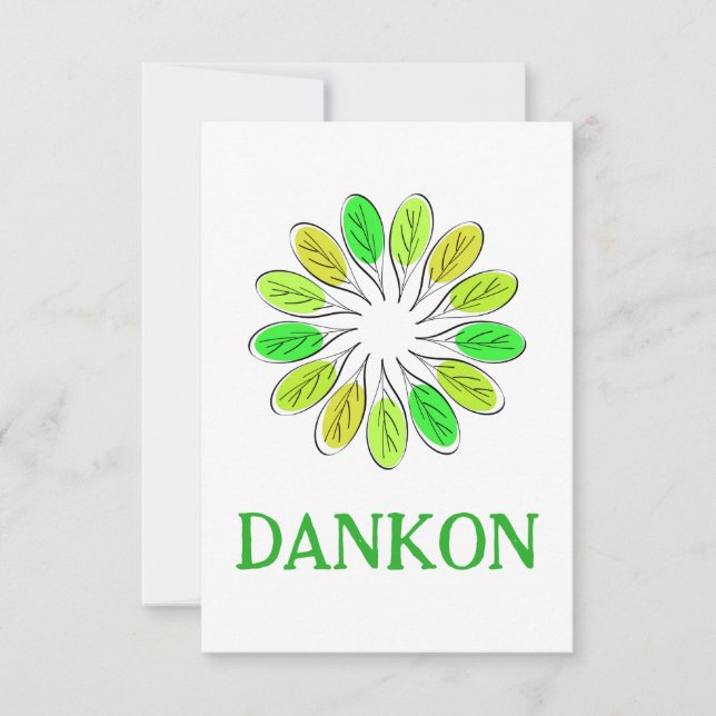 Cartão De Agradecimento esperanto (Frente)