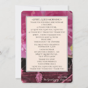 Cartão De Agradecimento ESPÍRITO BOM DE MANHÃ! Inspiração e Joy, Te Am