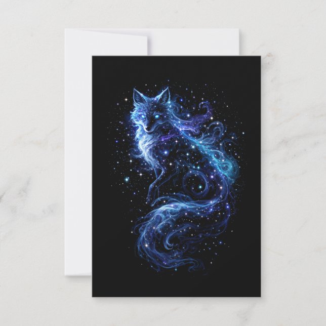 Cartão De Agradecimento Espírito da Raposa Celestial (Frente)