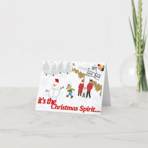 Cartão De Agradecimento Espírito de Natal 2024