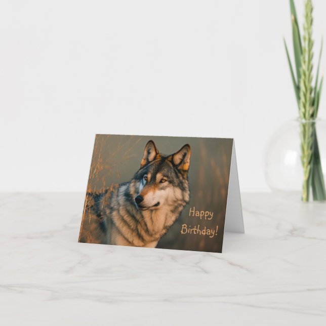 Cartão De Agradecimento Espírito do Lobo (Frente)