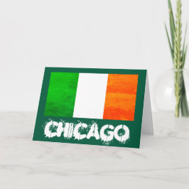 Cartão De Agradecimento Espírito Verde de Chicago - Celebração Irlandesa
