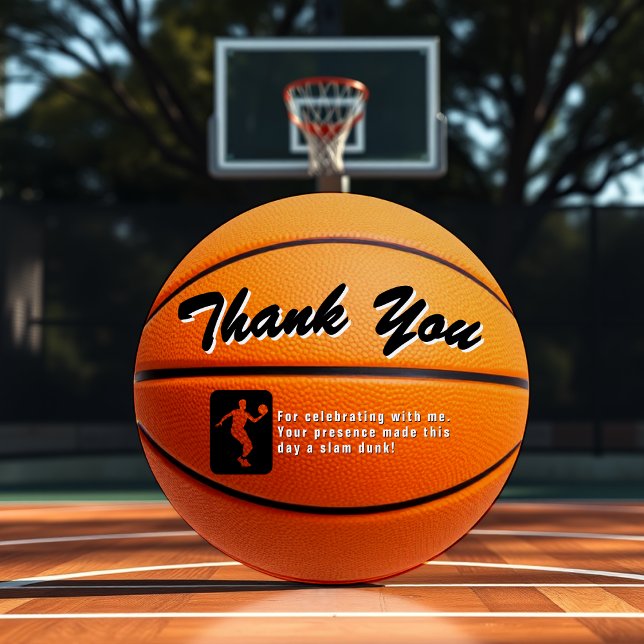 Cartão De Agradecimento Esporte de basquetebol (Basketball Sport Thank You Card
)