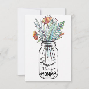 Cartão De Agradecimento Esposa Arte Felicidade é Ser Uma Mamãe