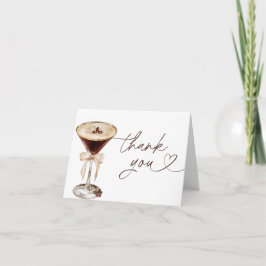 Cartão De Agradecimento Espresso Martini O Amor Está a Fermentar Chá de No