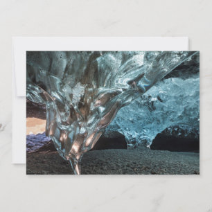 Cartão De Agradecimento Estalactite de Gelo numa Caverna de Gelo