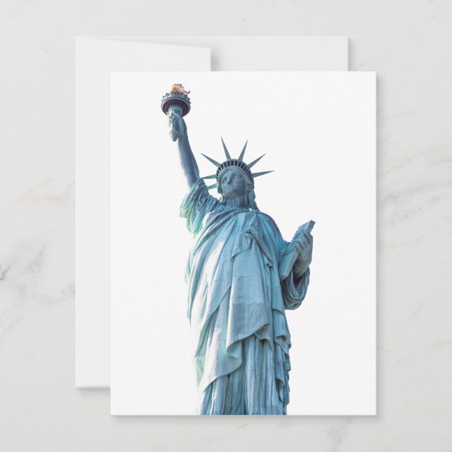 Cartão De Agradecimento Estátua da liberdade (Frente)