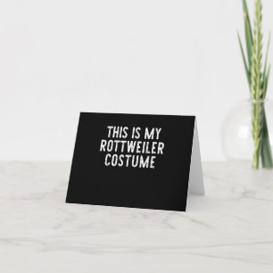 Cartão De Agradecimento Este É Meu Cachorro Rottweiler Costume Halloween