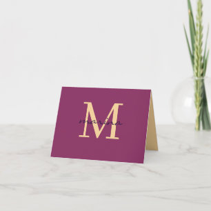 Cartão De Agradecimento Estilos e monogramas personalizados