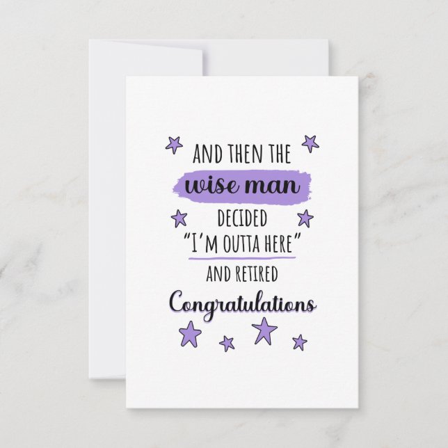 Cartão De Agradecimento Estou fora daqui" Reforma Engraçada (Frente)