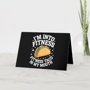 Cartão De Agradecimento Estou Na Forma Física Taco Fitness Na Minha Boca C