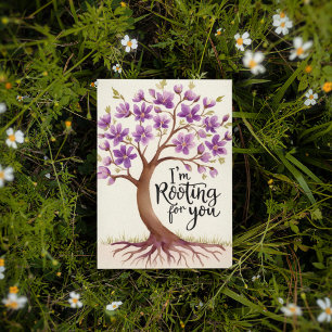 Cartão De Agradecimento Estou torcendo por você.