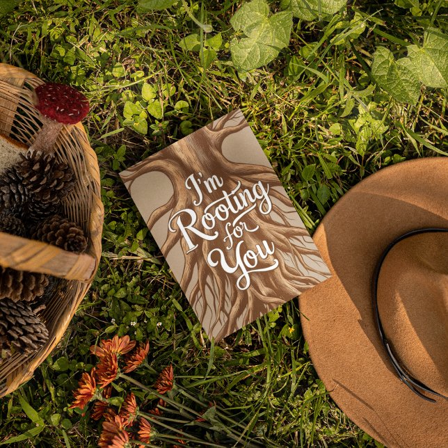 Cartão De Agradecimento Estou torcendo por você. (Show your support with this personalized, "I'm rooting for you" greeting card! )