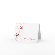 Estrela-do-Mar Vermelha e Coral de Prata Obrigado