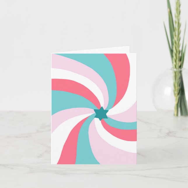 Cartão De Agradecimento Estrela giratória moderna do Bar personalizado Dav (Frente)