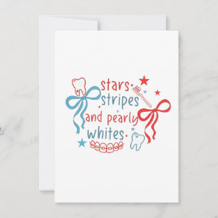 Cartão De Agradecimento Estrelas e Stripes e Brancos 4 De Julho