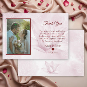 Cartão De Agradecimento Eteal Magnolia Flower, Casamento