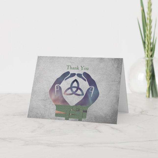 Cartão de Agradecimento Eterno Handfasting (Frente)