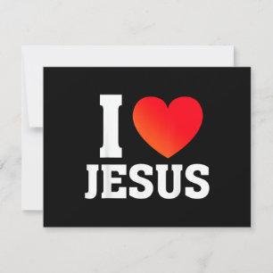 Cartão De Agradecimento Eu Amo Jesus