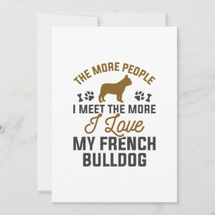 Cartão De Agradecimento Eu Amo Meu Bulldog Francês