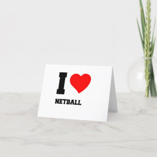 CARTÃO DE AGRADECIMENTO EU AMO NETBALL