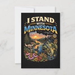 Cartão De Agradecimento Eu Apoio Minnesota