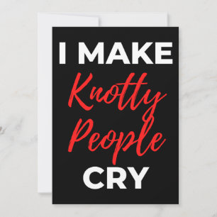 Cartão De Agradecimento Eu Faço Pessoas De Knotty Chorar