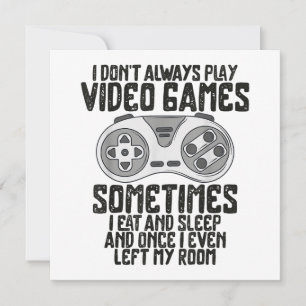 Cartão De Agradecimento Eu Nem Sempre Toco Videos games Gaming Humor Engra