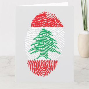 Cartão De Agradecimento Eu sou libanês