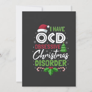 Cartão De Agradecimento Eu Tenho Uma Dose De Natal Obsessiva Xmas