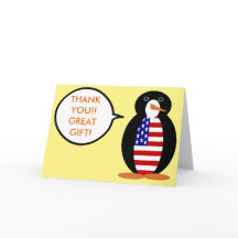 EUA Falando Srta. Penguin Personalizada