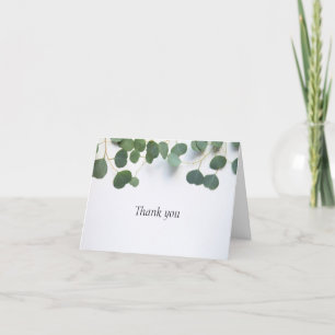 Cartão De Agradecimento Eucalyptus deixa o melhor casamento