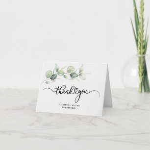 Cartão De Agradecimento Eucalyptus Foliage - Casamento Mão-Escrito