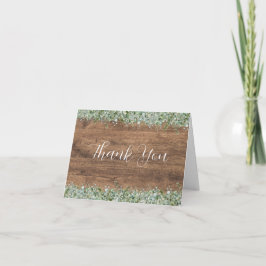 Cartão De Agradecimento Eucalyptus Greenery Wedding Thank You Card