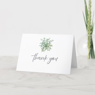 Cartão De Agradecimento Eucalyptus Wedding