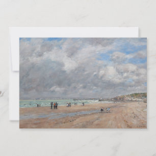 Cartão De Agradecimento Eugene Boudin - A Praia de Deauville