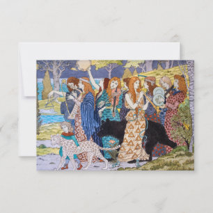 Cartão De Agradecimento Eugene Grasset - Painel Decorativo Harmonia