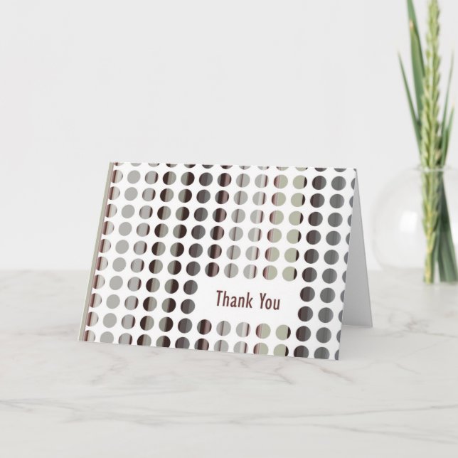 Cartão De Agradecimento Euro Retro (Frente)