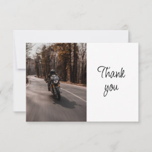 Cartão De Agradecimento Evento de Motociclista Voluntário Obrigado