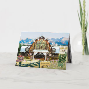 Cartão de Agradecimento Evergreen Summer Barn 13x1