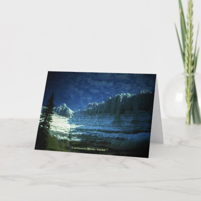 Cartão De Agradecimento Excelente Continental Divide Alasca Amizade Geral (Frente)
