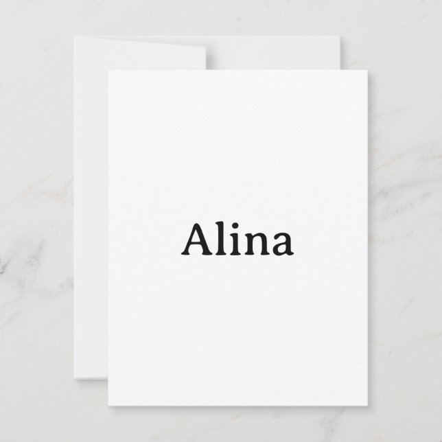 Cartão De Agradecimento excluir texto adicionar próprio desenho 4,25"x5,5" (Frente)