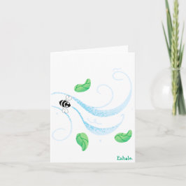 Cartão De Agradecimento Exhale. Blank Inside