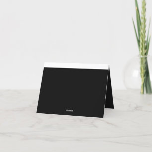 Cartão De Agradecimento Explore uma foto branca e preta cativante