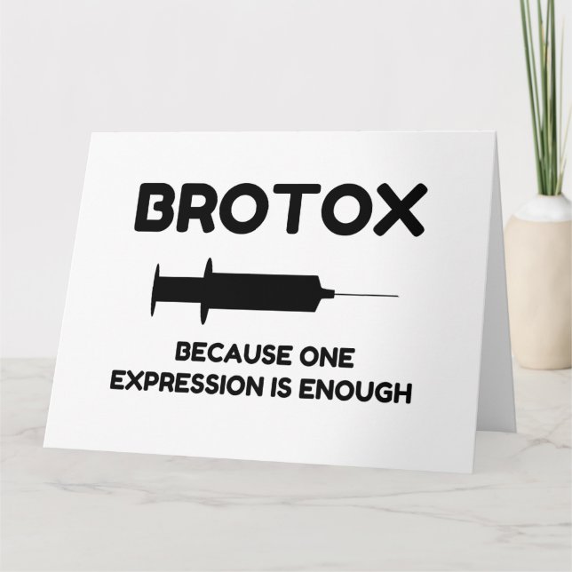 Cartão De Agradecimento Expressão Botox (Frente)