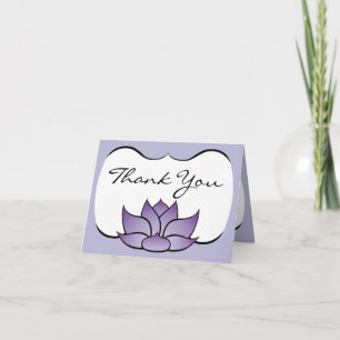 Cartão De Agradecimento Exquisite Lotus in Purple Thank You Card